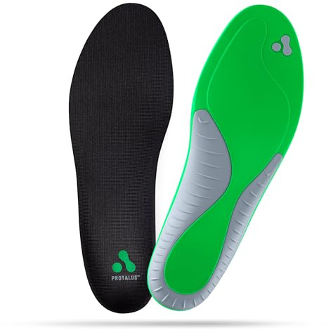 Protalus T-100 Elite - New and Improved Patented Stress Relief Replacement Shoe Inserts, Improved Comfort, Relieve Plantar Fasciitis, Anti Fatigue, Alignment Improving Shoe Insoles, Youth's 3.5