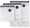 CASO Vacu ZIP-Bags Set - 20 Folienbeutel in 3 verschiedenen Größen, besonders stark und reißfest (150 μm), wiederverwendbar, SousVide, inkl. 2 Vacu ZIP-Locker und 4 Bögen Food Manager Sticker