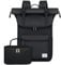 Lubardy Rolltop Rucksack Herren Damen Wasserdicht Rucksack Herren Laptop Rucksack 17,3 zoll mit Lunchtasche Schulrucksack Daypacks für Uni Arbeit Reisen Freizeit 2 Teilige Set