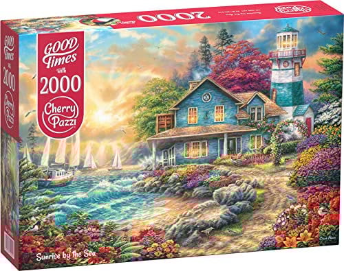 CherryPazzi Puzzle 2000 pièces : Lever de Soleil au Bord de la mer