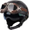 Demi Jet Caschi Moto Pelle Casco Moto Mezzo con Occhiali,Aperto Casco per Moto ECE Omologato Portatile Jet Casco Scodella per Uomo Donna Casco Moto Scooter Touring Casco ( Color : I , Size : 61~62cm )