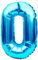 Luftballon Geburtstag Zahl 0 • XXL Riesen Folienballon SET • 101cm + 5M Deko Band • Folienballon 0 • Helium geeignet • Wiederverwendbar • Geburtstagsdeko Jungen Mädchen Zahl Ballon 0
