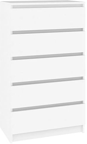 vidaXL Drawer Cabinet White 60x36x103 cm Engineered Wood
