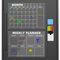 MoKo Calendrier Magnetique Frigo - Mensuel Tableau Magnetique Frigo, Hebdomadaire Planning Frigo Magnetique avec 8Marqueurs Colorés & 1Gomme & 1Support, Transparent