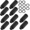 Oil Cap Plug Air Compressor 15.5mm Oil Hat Plug Breathing Rod Vent hat For Air Compressor Pump Accessories Oil Replacement Parts Black Thread M15 1.50mm-10 Set