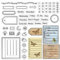 craspire Kalender-Planer-Rahmen, Transparenter Gummistempel, Monat, Woche, Datum, Uhrzeit, Transparente Silikon-Siegel, Stempel Für Journaling, Kartenherstellung, DIY, Scrapbooking