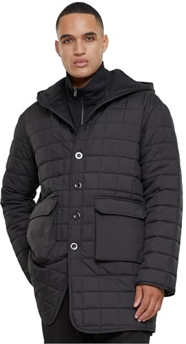 Urban Classics Herren Jacke Polar Fleece Lined Parka black 4XL