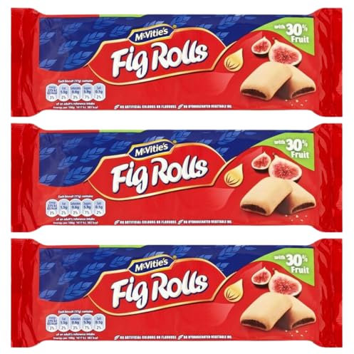McVities Fruit Fig Rolls Biscuits Pack of 3, 200g