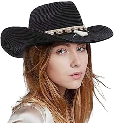 JSGHGDF Sombrero de paja trenzado Panamá Boda Fiesta Western Panamá Danza callejera