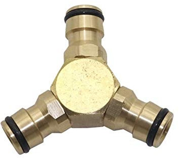 ZXMJYHK Giardino Y Connettore Acqua serra Irrigazione a goccia di rame 16 mm Joint Primavera Giunto for tubi da giardino Accessori 10 pezzi