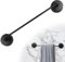 LALAGO 43cm Saugnapf Handtuchhalter 304 Edelstahl Saughaken Saugknöpfe Saugnäpfe Badetuchhalter Ohne Bohren, Wasserdicht Badezimmer Handtuchstange Vakuum für Duschwand, Tragfähigkeit 5 kg/PC Schwarz