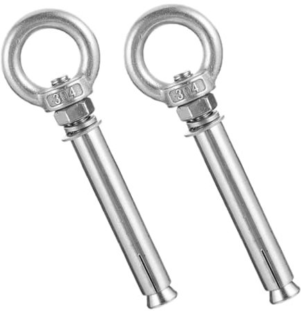 OSALADI 2stücke Dehnschrauben Bolzen Dehnwandanker Augenschrauben Schraube Ankerbolzen Dehnwandbolzen Zementanker Zementschrauben Für Beton Wandmontage