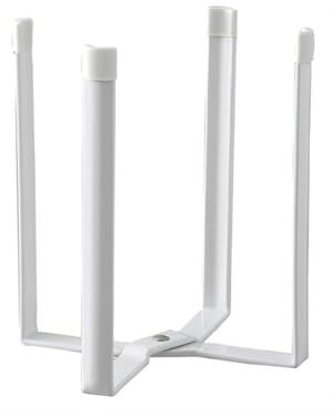 PARFCO Égouttoir Biberons, Pliable Sèche-Biberons, Acier au Carbone Peint Support Bouteille, Blanc Petite Taille, Stable et Antidérapant, pour Gobelets et Bouteilles