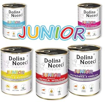 Dolina Noteci JUNIOR Premium Wet Dog Food/Non-Allergic Full of Nutrition Mineral Vitamin - 400g