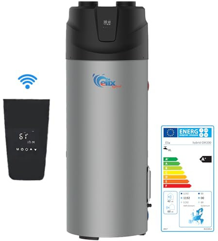 Scaldabagno Elettrico Pompa di calore 200 L ELIX 200 acqua potabile R290