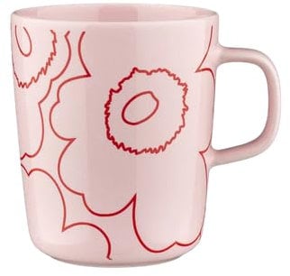 Marimekko Oiva/Piirto Unikko Mug 2,5 dl, pink, red