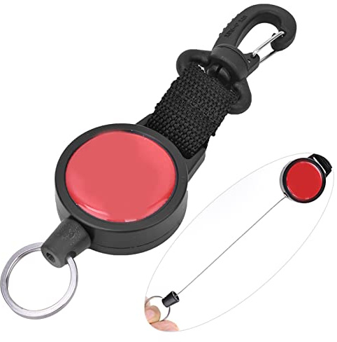 Hominas Tauchschnalle, Tauchschlauchhalter-Clip aus Edelstahl, Doppelter BCD-Schlauchhalter-Clip Zum Tauchen, Schnorcheln (Hängende Nylonschnalle)
