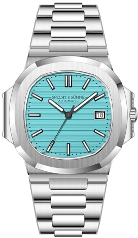 FTEOXLC Retro 40 mm automatische mechanische Uhr für Herren 8215 Mov't Saphirglas Sportarmbanduhr wasserdichte Uhr