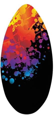 Homyl Skimboard, Skimboard, Tavola da Planata in Legno con Rivestimento Lucido, Bodyboard in Legno Premium, Tavola da Surf per Adolescenti E Adulti, Tutti G