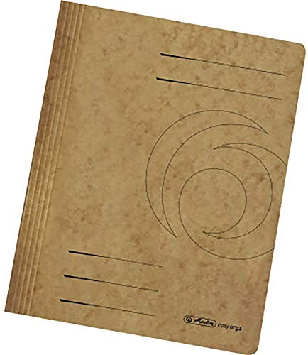 Herlitz 10902955 Schnellhefter A4 aus Colorspankarton in braun