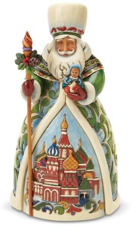 Enesco Jim Shore Heartwood Creek Figur aus Kunstharz, russischer Weihnachtsmann, 6.75 to 7.25h.