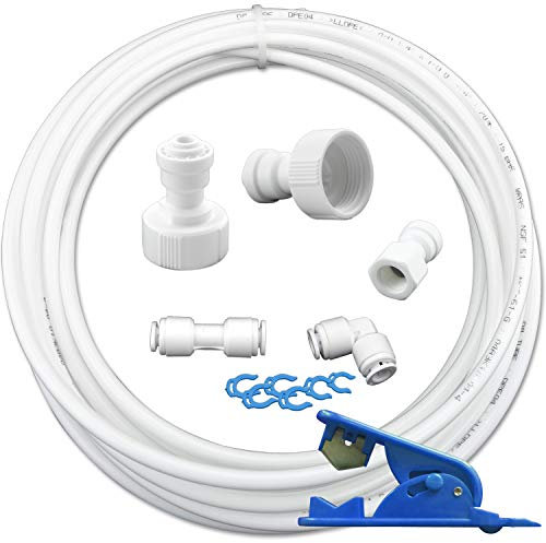 FILTROTECH 10m Wasserzulaufleitung Anschluss-Set für Kühlschrank Wasserfilter Schlauch 1/4