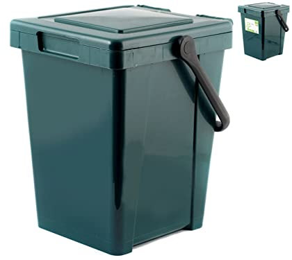Home Minmax+ Bac à déchets organiques en Plastique Vert 25 l