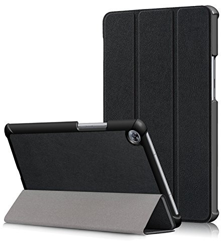 Cover Compatibile con Huawei MediaPad M5 8.4 pollici Tablet, Supporto Case Custodia Protettiva in Pelle con Funzione di Auto Sonno/Sveglia, Nero