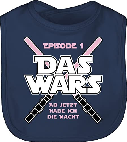 Shirtracer Baby Lätzchen - Zur Geburt - Das Wars Jetzt habe ich die Macht - Unisize - Navy Blau - babyparty geschenk geschenke für babys born sprüche babylätzchen babygeschenk mädchen