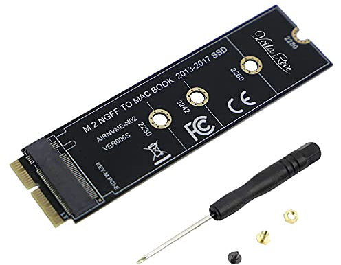 Adattatore scheda SSD per MacBook Air Pro Retina, per modelli da metà 2013 al 2017, NVME/AHCI SSD, kit per A1465 A1466 A1398 A1502, M.2 NVME