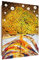 Feeby Image Panneau Déco Arbre Tableau décoration Abstrait jaune 60x90 cm