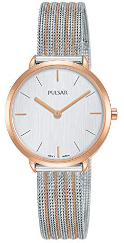 Pulsar Quarz Damen-Uhr Edelstahl mit Metallband PM2282X1