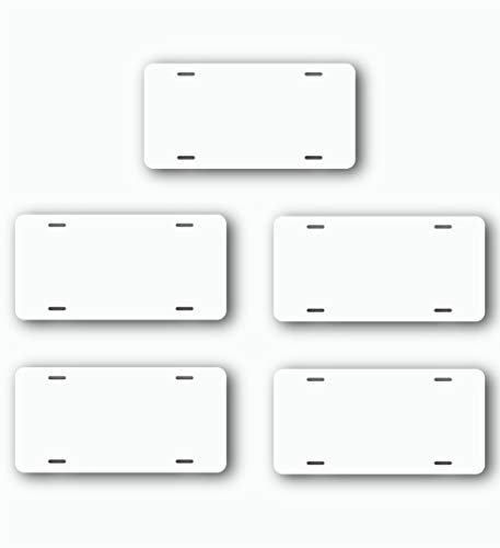Wrapco Graphics License Plate Blank (5, White)