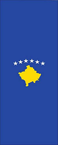 flaggenmeer® Flagge Kosovo 120 g/m² ca. 400 x 150 cm mit Hohlsaum für Ausleger