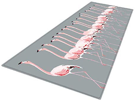 Tubayia Flamingo rutschfest Küchenteppich Küchenläufer Teppich für Badezimmer Küche Balkon Flur