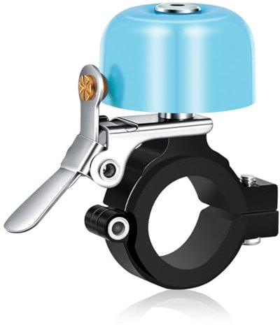 Greallthy Fahrradklingel Klassisch aus Messing - Laut Klingel Fahrrad für 22,2-31,8mm Lenker - Robuste und kleine Fahrradklingel- Fahrrad Klingel Retro Vintage Design