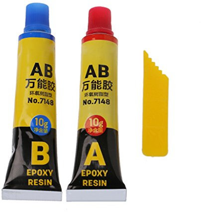 Sweo Art Colle, 2 PZ Resina epossidica AB Colla All Purpose Adesivo Super Colla Per Vetro Metallo Ceramica Mobili Riparazione Colle