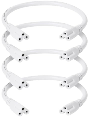 iplusmile 4Pcs T5 T8 LED Rohr Stecker Led Integrierte Rohr Kabel LED Stecker Adapter Kabel für Led Leuchtstoffröhre Halter Verknüpfbar Cords