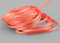 finemark 50 m x 3 mm Satinband TERRAKOTTA Koralle (508) doppelseitiges Schleifenband aus Satin ohne Draht weich und glänzend Geschenkband Deko Band Double face Dekoband Dekorieren Kordel Basteln