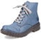Rieker Damen Schnürstiefel 78240, Frauen Stiefel,schnürboots,halbstiefel,schnürung,Winterstiefel,Winterschuhe,blau (14),41 EU / 7.5 UK