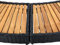 Chenshu Whirlpool-Umrandung, Poolumrandung Rund, Pool Verkleidung, Whirlpool Outdoor Umrandung, Schwarz Poly Rattan und Akazienholz