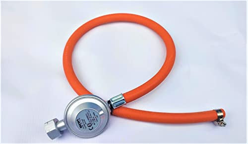 ZaTeChS Propan Butan Gasdruckregler Gasschlauch 300cm (3m) | Ø9mm | 21.8 Zoll LKS Anschluß mit Schnellkupplung | bis -30°C | Propangasschlauch | Gas Hose für Camping, Gasgrillgeräte