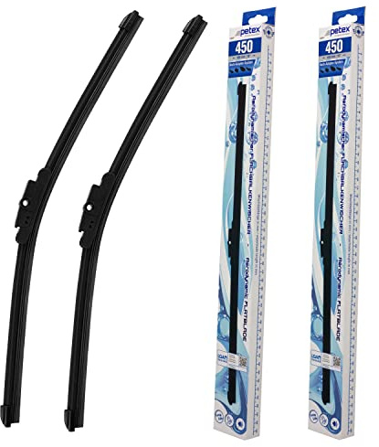 PETEX Scheibenwischer, Länge: 450 mm/450 mm - Frontscheibenset