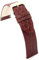 diloy Uhrenarmband aus Leder für klassische Uhren – Rindsleder mit rundem Krokodil-Prägemuster – Flach, klassischer Stil, Edelstahlschließe – Größen 12mm 14mm 16mm 18mm 20mm 22mm P209 Bordeaux 18mm