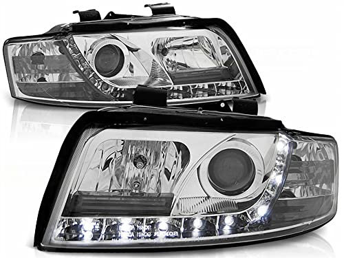Led Scheinwerfer Set in chrom für Audi A4 B6 10.2000-10.2004