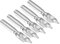PATIKIL 1.5mm Line Width Fountain Pen Nib Replacement, 5 Pack 201 Stainless Steel Ink Dip Calligraphy Pen Nib for Smooth Drawing Writing, Silver Tone