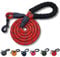 DogCatz Strong Rope Dog Lead, Medium Large Dogs, Soft Padded Handle, Highly Reflective, Heavy Duty 5 Foot Leads (Red)