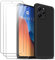 Funda para Xiaomi Redmi 12 4G con Tres Cristal Templado Protector de Pantalla, Negro Suave Silicona Protectora Carcasa para Xiaomi Redmi 12 4G 6.79
