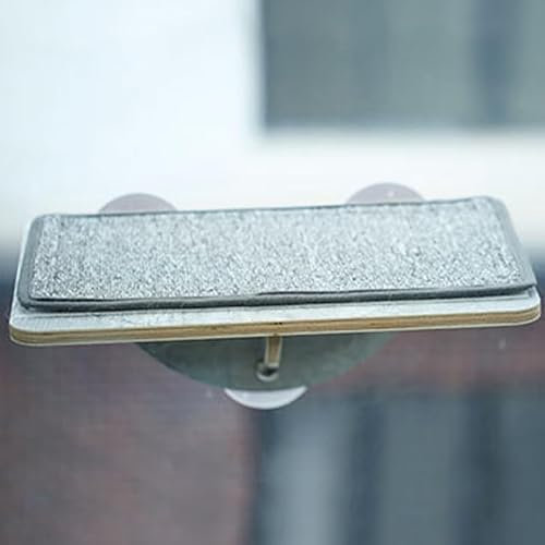 Amaca per Gatti Mensole da Parete, Trespolo Pieghevole per Finestra da Interno, Set da Arrampicata Montato a Parete, Ventosa (Piattaforma di Salto 40x15x30cm)