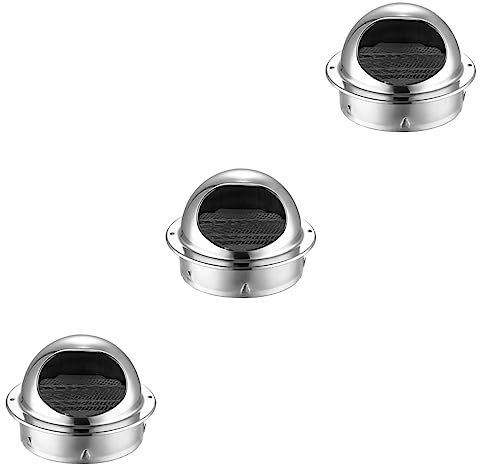 SOLUSTRE 3piezas Cubierta Redonda Para Campana Extractora De Acero Inoxidable Dispositivo De Ventilación Para Drenaje De Aire Diseño Resistente y Duradero